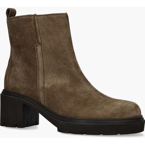 Gabor 71.874.14 - Dames Enkelboots - Bruin - Suède - Plateau