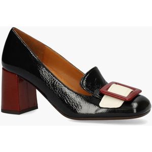 Chie Mihara - Pema - Loafers - Zwart - Lakleer - 6 cm Hak