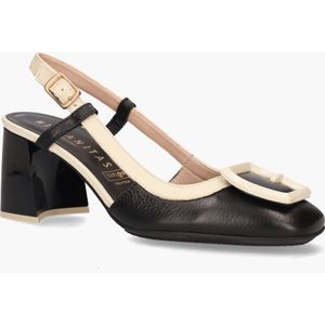 Hispanitas - CHV243221 - Slingbackpumps - Zwart/Off-White - Leer