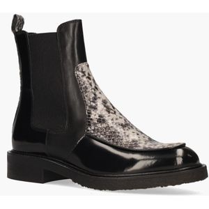 Billi Bi - A7100 - Chelsea Boots - Zwart/Grijs - Leer