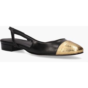 Toral - Luisa - Damesloafers - Zwart/Goud - Leer