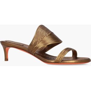 Santoni - 71622 - Damesslippers - Goudbrons - Nappa Leer