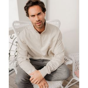 Aquila Zip Sweat Lichtbruin sweater