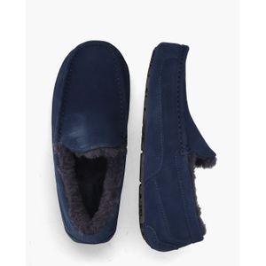 UGG - Ascot Slipper - Pantoffel - Blauw - Suède - Sheepskin Voering