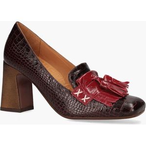 Chie Mihara - Officiel - Loafers - Bordeauxrood - 8 cm Hak