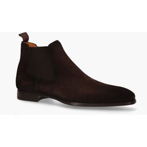 Magnanni - 20109 - Enkellaars - Donkerbruin - Suède - Rubberen Zool
