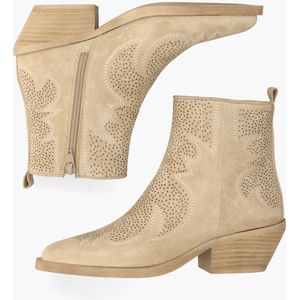 Alpe - 5356 - Enkellaarsjes - Beige - Suède