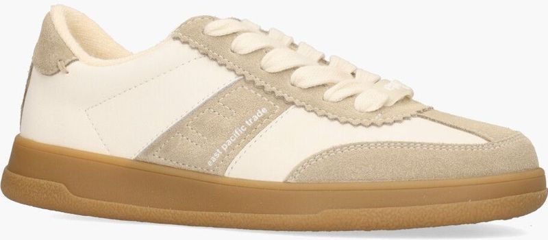 EPT - Santos - Damessneakers - Wit/Beige - Leer/Suède