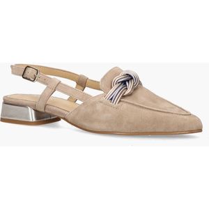 Maripé - Melita-Ma - Slingbackpumps - Beige - Suède - Leer