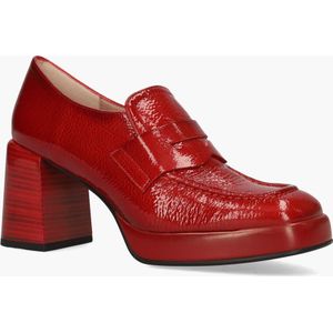 Hispanitas - HI243696 - Damesloafers - Rood - Leer - Glanzende Lakfinish