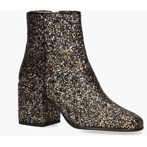 NUBIKK - Gigi Roma Glitter - Enkelboots - Zwart/Goud/Zilver - Glittermateriaal