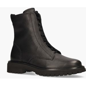 Paul Green - 8198-006 Dames Veterboots - Zwart - Kalfsleer