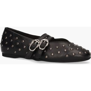 NUBIKK - Gisele Grace Studs - Ballerina - Zwart - Leer