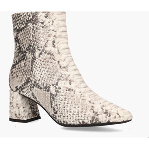 DWARS - Lugano - Enkellaarsjes - Off-White/Zilver