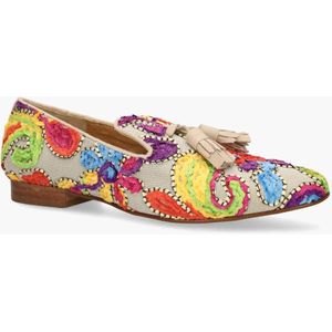 Pedro Miralles - Talima 13577 - Loafers - Beige/Multicolor - Meshmateriaal