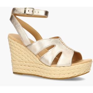 UGG - Careena Sandal - Wedgesandalen - Goud - Leer - Raffia