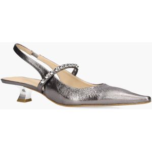 Zinda - 3039 - Slingbackpumps - Zilvergrijs - Leer