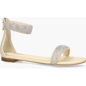 Lola Cruz - Janne - Sandalen - Off-White - Leer - Strass