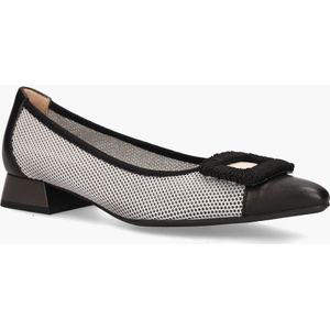 Hispanitas - BHV243404 - Damesloafers - Zwart/Wit - Gerecycled Meshmateriaal en Leer