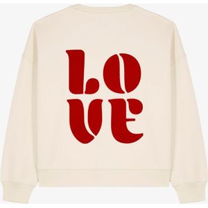 Aquila Love Off-White/Rood sweater