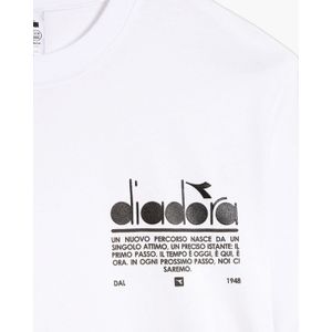 Diadora - T-Shirt SS Manifesto - Wit - 100% Katoen