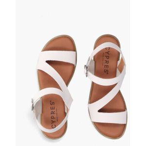 Cypres - Teuni - Sandalen - Wit - Leer