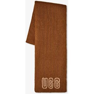 Ugg - Logo Sjaal - Bruin - Wol
