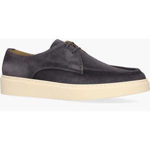 Giorgio1958 - 13712 - Veterschoenen - Blauw - Suède - Leer