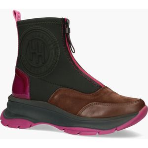 Hispanitas - HI233099 - Enkelboots - Zwart/Multicolor - Scubastof/Leer