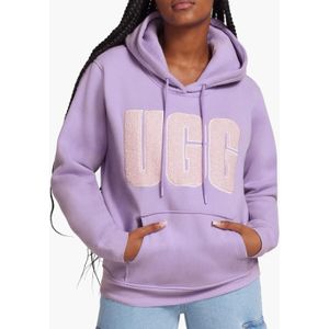 Ugg Rey UGGfluff Logo Hoodie Purple Jade sweater