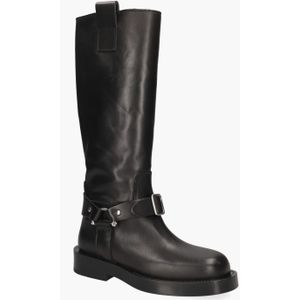 Alpe - 5296 - Damesboots - Zwart - Leer - Motorstijlontwerp