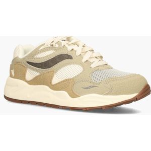 Saucony - Grid Shadow 2 - Sneakers - Groen/Multicolor - Leer/Suède/Mesh