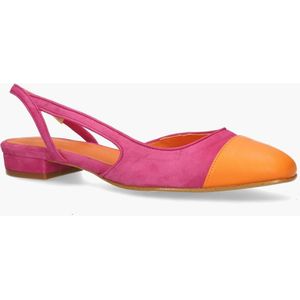Toral - Luisa - Loafers - Roze/Oranje - Suède - Leren Binnenkant
