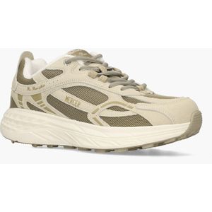 Mercer - The Re-Run Max - Sneakers - Beige/Bruin - Gerecycled Suède en Mesh