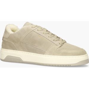 NUBIKK - Basket Court Fur - Sneakers - Taupe - Suède - Low-top