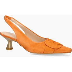 Zinda - 1835 - Slingbackpumps - Oranje - Suède - Leer