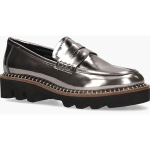 Di Lauro - Pearl - Loafers - Zilver - Leren Bovenwerk
