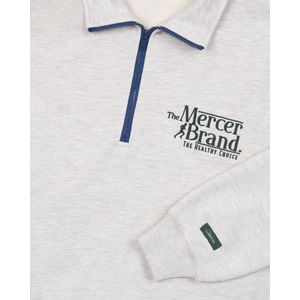 Mercer Amsterdam The Mercer Brand Quarter Zip Beige Sweater