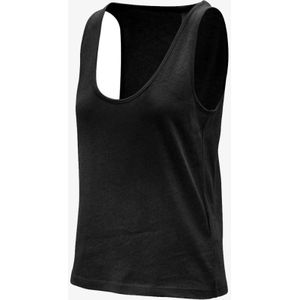 Lune Active - Noa Linen Tank - Damestop - Zwart - Katoen