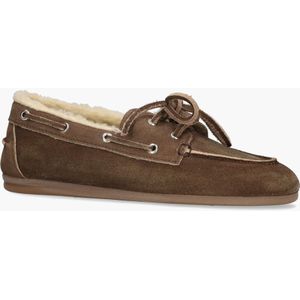 Posa - Boat Loafer Shearling - Bootschoenen - Donkerbruin