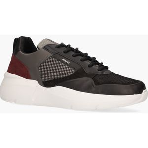 NUBIKK - Roque Road Wave - Herensneakers - Zwart/Grijs - Leer/Suède/Mesh