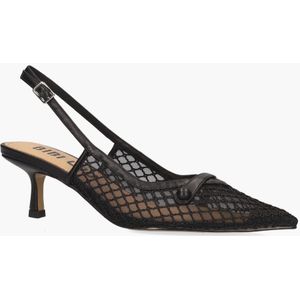 Bibi Lou - 627Z78VK - Slingbackpumps - Zwart - Leer - Verstelbare Hielband