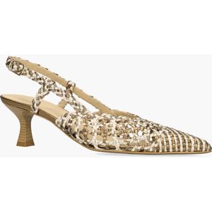 Maripé Lavanda - Pumps - Metallic Brons en Gebroken Wit - Leer