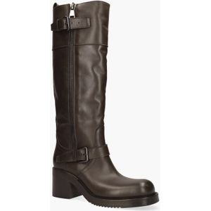 Elena Iachi - E4294 - Damesboots - Donkerbruin - Leer