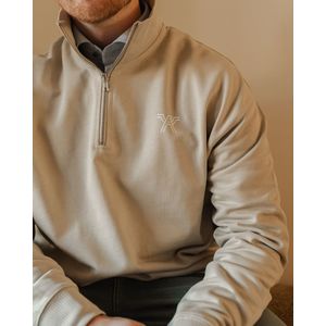 Aquila Zip Sweat Lichtbruin sweater