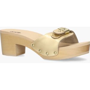 Scholl - Ibiza - Gezondheidsslippers - Goud - Lakleer