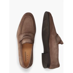 Magnanni - 24412 - Instapper - Taupe - Suède - Rubber Zool