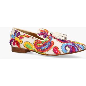 Pedro Miralles - Talima 13577 - Loafers - Off-White/Multicolor - Mesh/Leer
