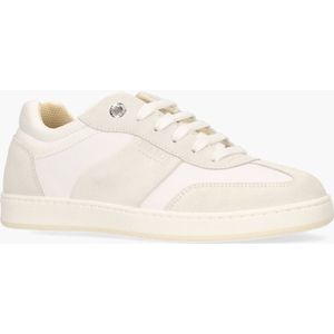 Mason Garments - Napoli Tradizionale - Damessneakers - Lichtgrijs/Wit - Suède/Leer