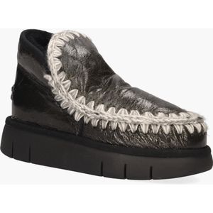 MOU - Bounce Limited Edition - Enkellaarsjes - Zwart - Leer - Schapenwol Voering